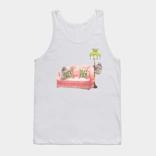 Vintage sloth and friend Tank Top